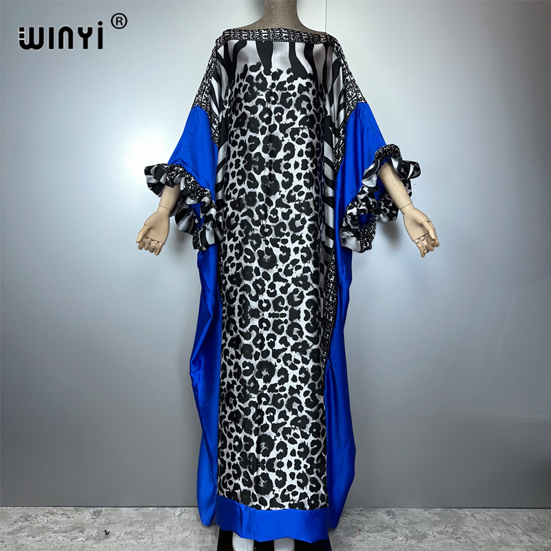 Summer Evenings Clothing - WINYI summer Leopard print evening dress