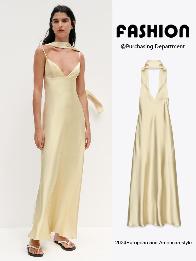 Summer Evenings Clothing - Summer New Fashion Thin Silk Satin