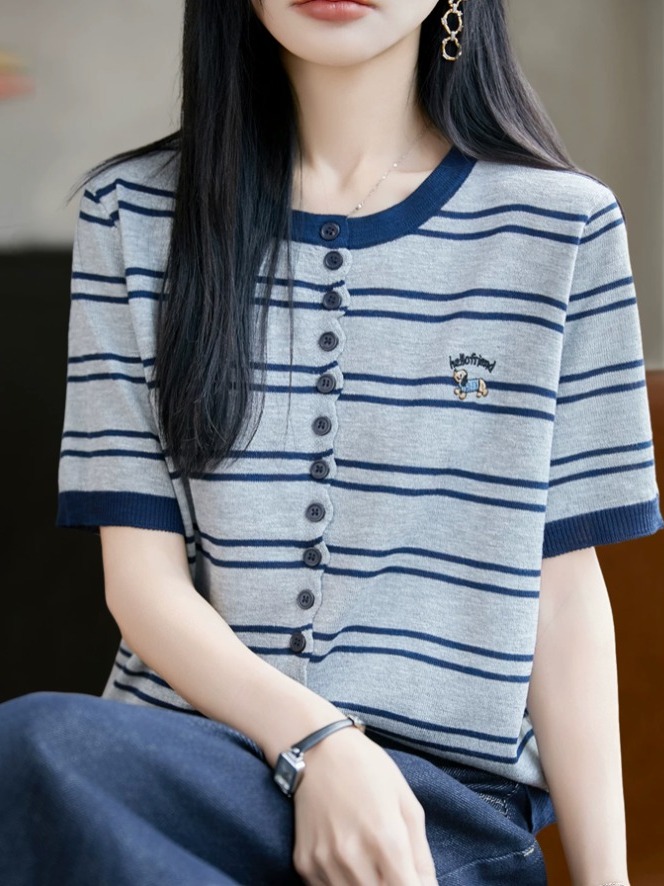 Summer Clothing Label - Oule Summer Thin Ice Silk Knitted