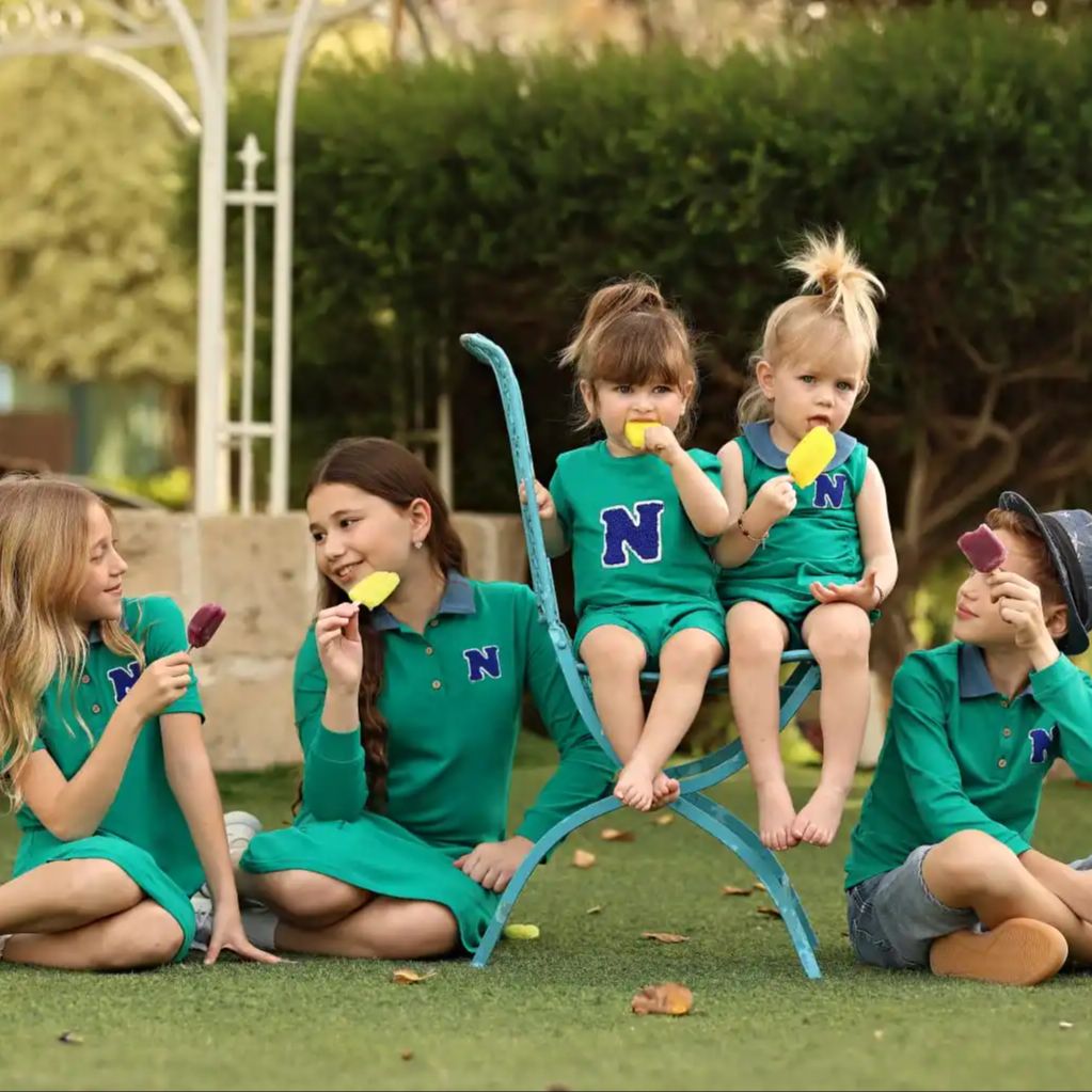 Summer Clothing Baby Girl - 2026 Mali's SS Green Polo Collection