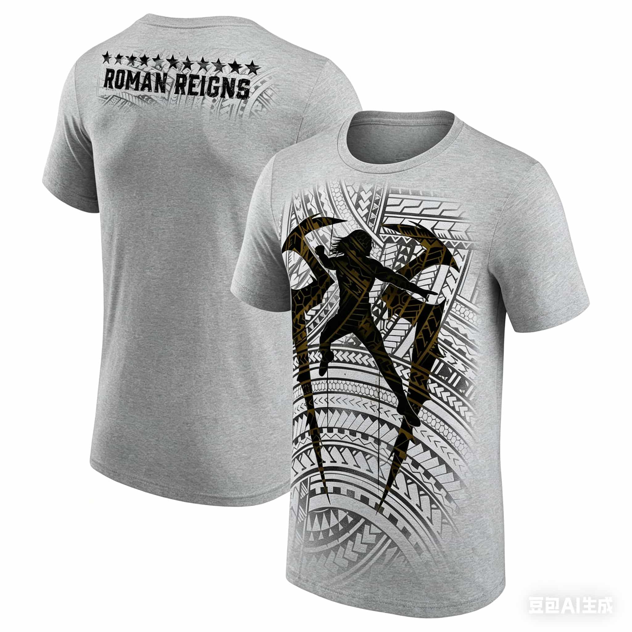 Roman Reigns Tribal Logo Print - Summer Reign Clothing 评论和价格