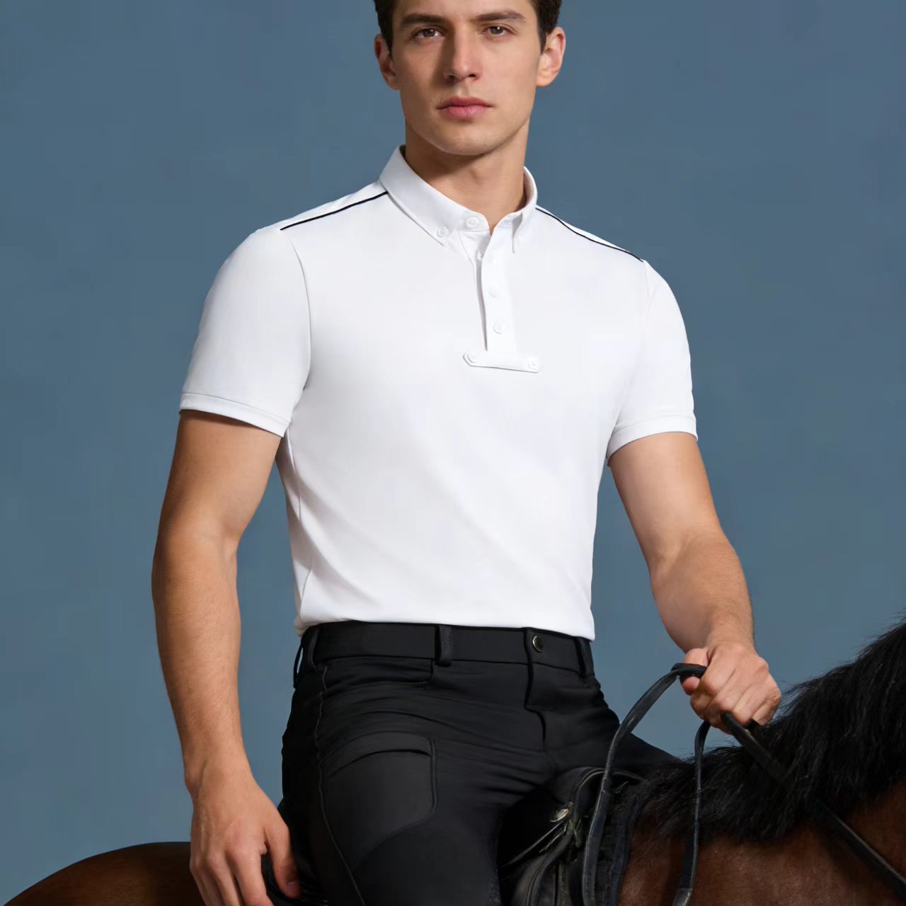 Men's equestrian top knitted p - Summer Equestrian Clothing 评论和价格