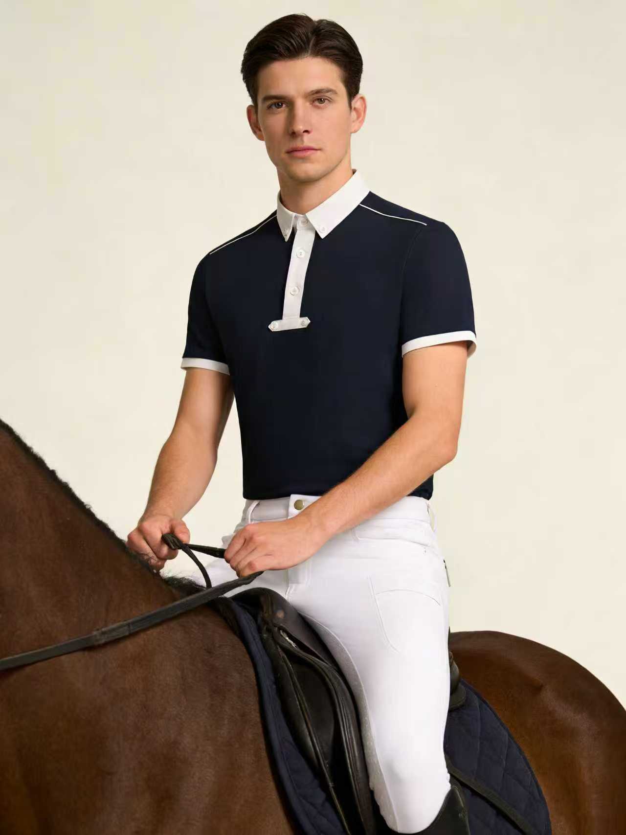 Men's equestrian top knitted p - Summer Equestrian Clothing 评论和价格