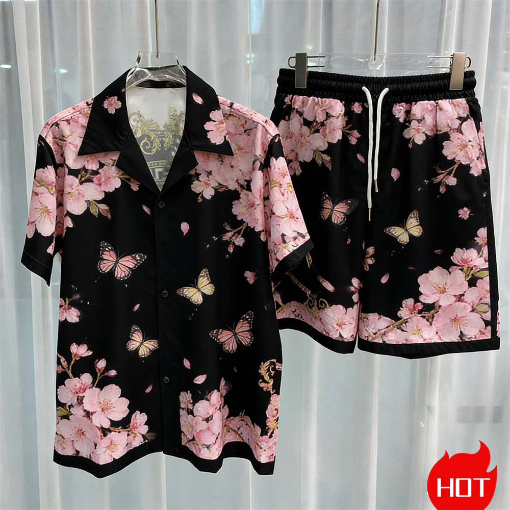 Digital printed men's set fash - Summer Clothing Essentials 评论和价格