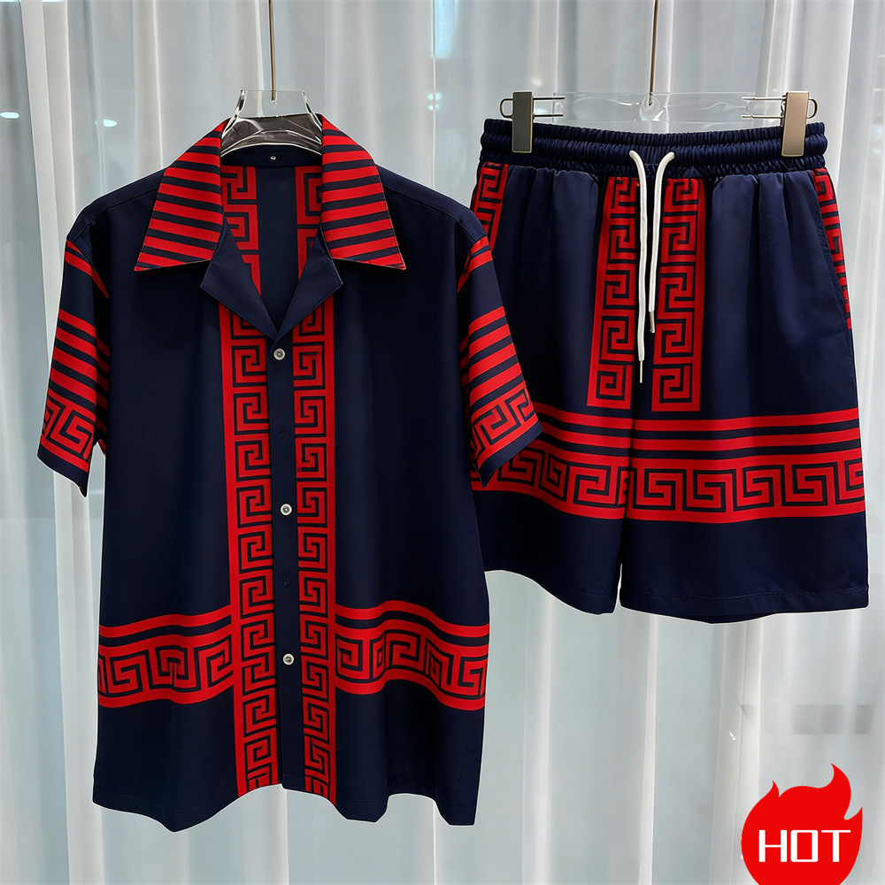 Digital printed men's set fash - Summer Clothing Essentials 评论和价格