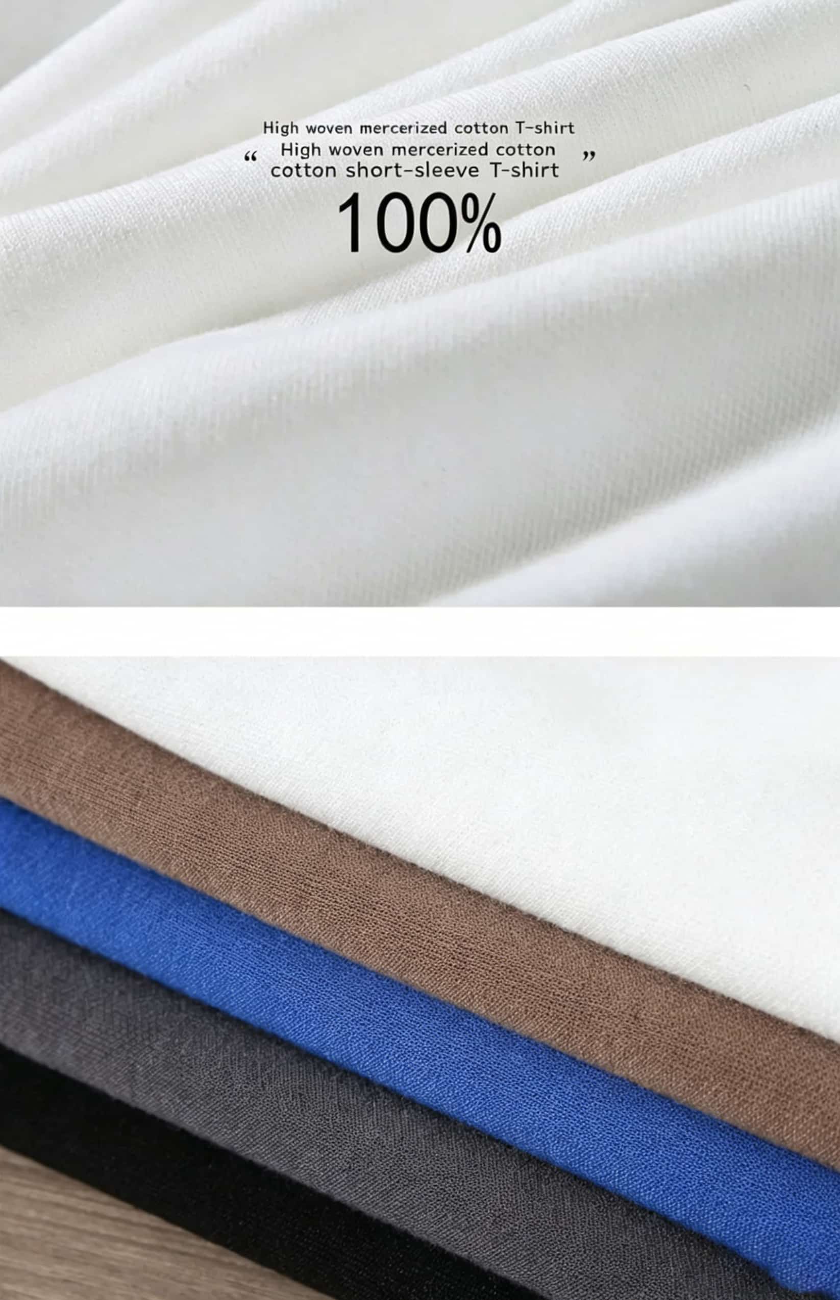 Men's round-neck cotton T-shir - Summer Clothing Label 评论和价格