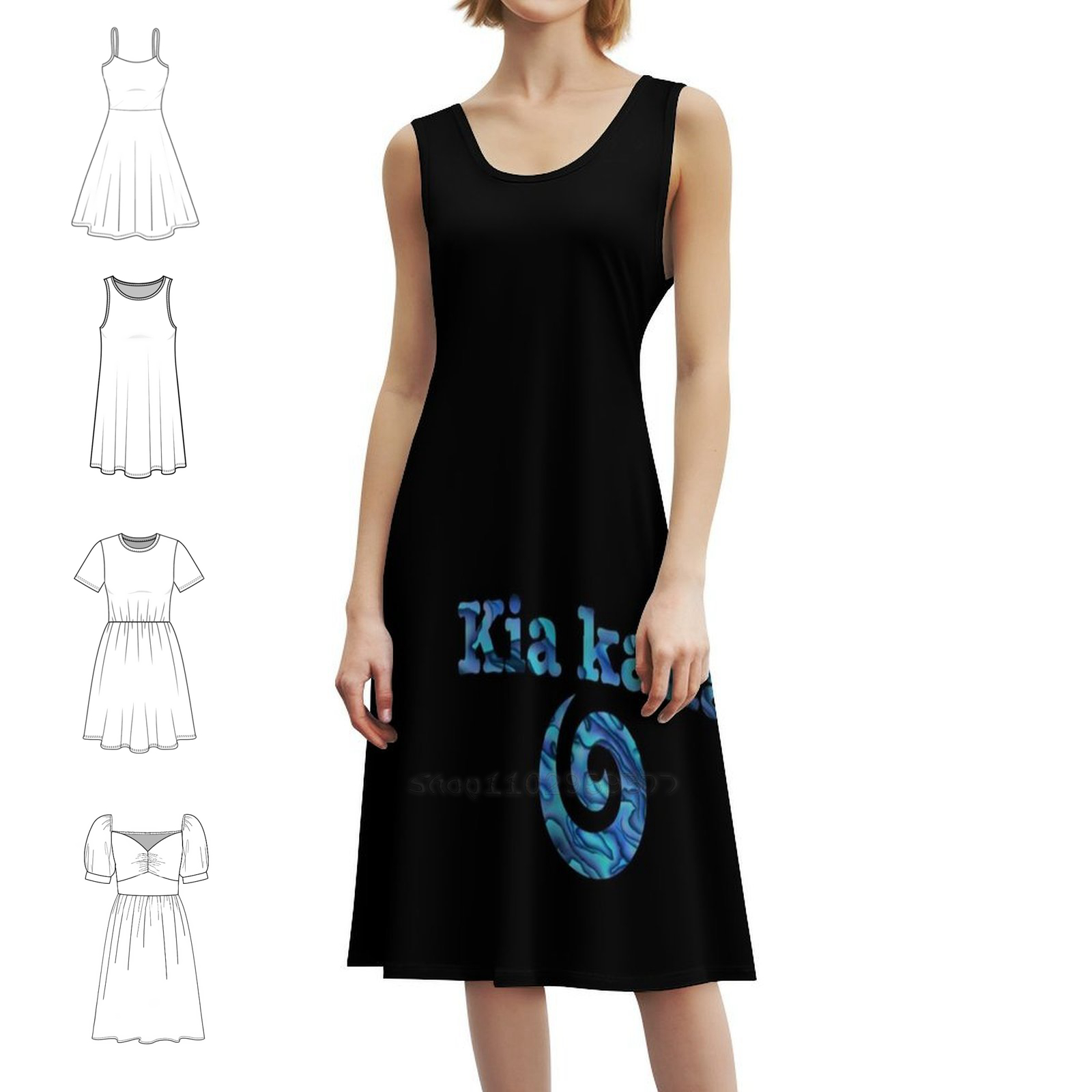 Kaha Koru Sweetheart Neckline  - Summer Clothing Nz 评论和价格