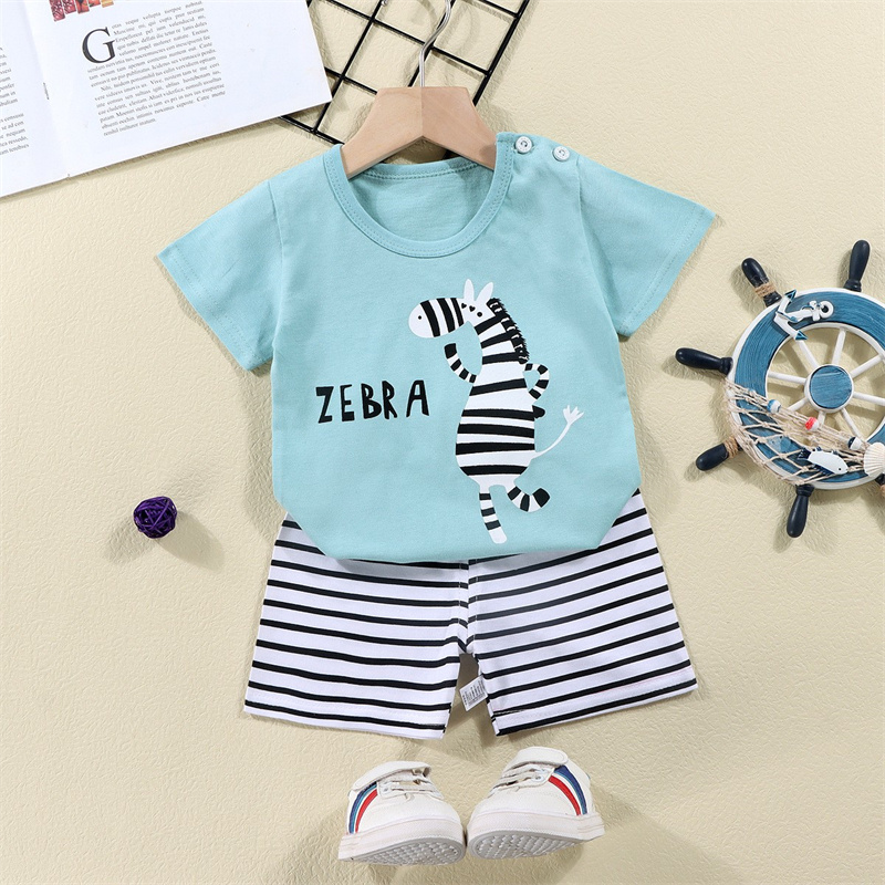 Cotton Tees+Shorts 2-piece Tra - Summer Clothing Baby Girl 评论和价格