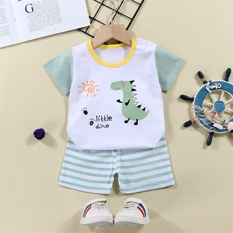 Cotton Tees+Shorts 2-piece Tra - Summer Clothing Baby Girl 评论和价格