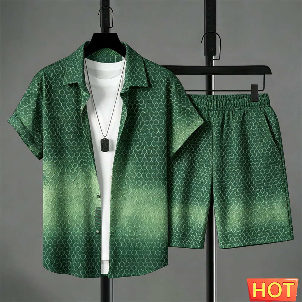 Summer Outfits Man Shirt Set G - Summer Clothing Essentials 评论和价格