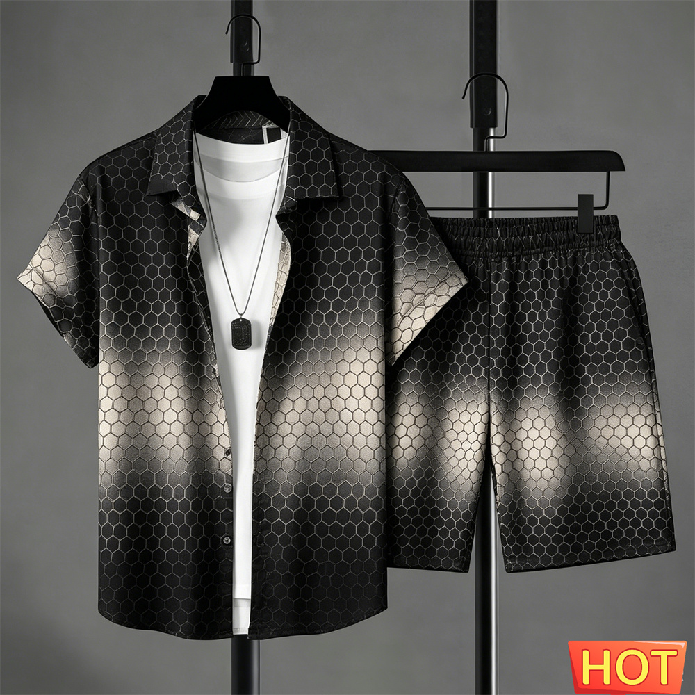 Summer Outfits Man Shirt Set G - Summer Clothing Essentials 评论和价格