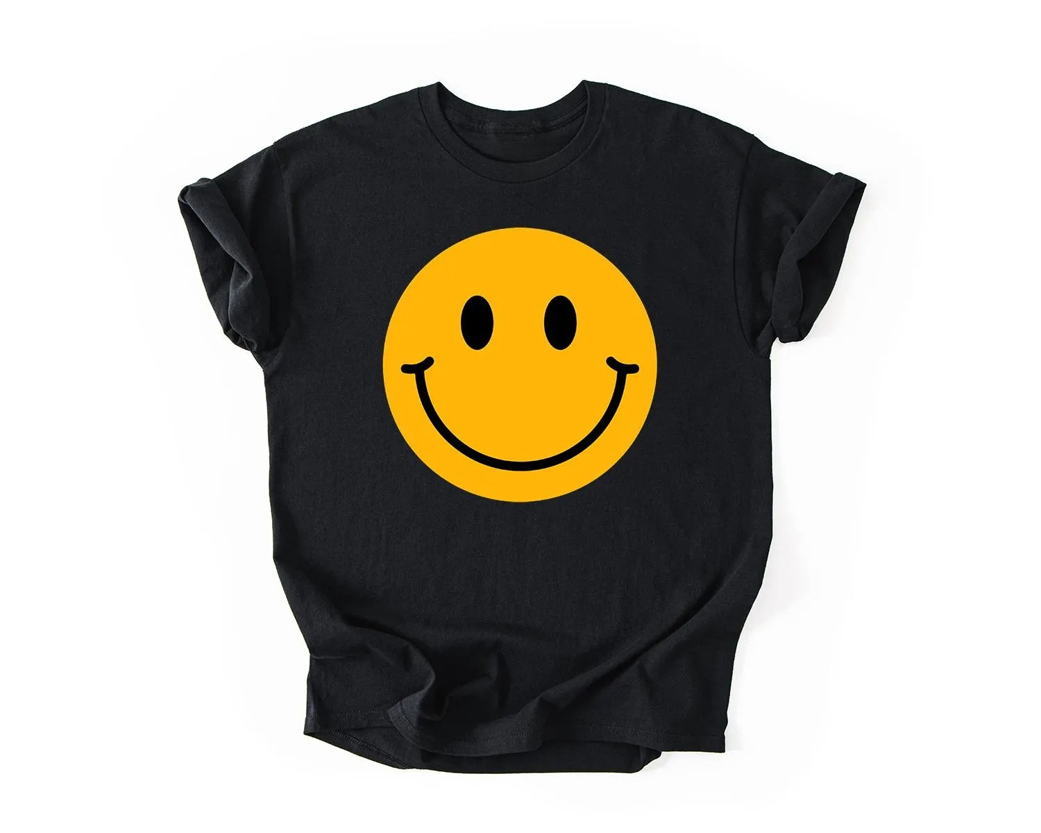 Smiley Face T-Shirt, Happy Fac - Summer Clothing Vibes 评论和价格