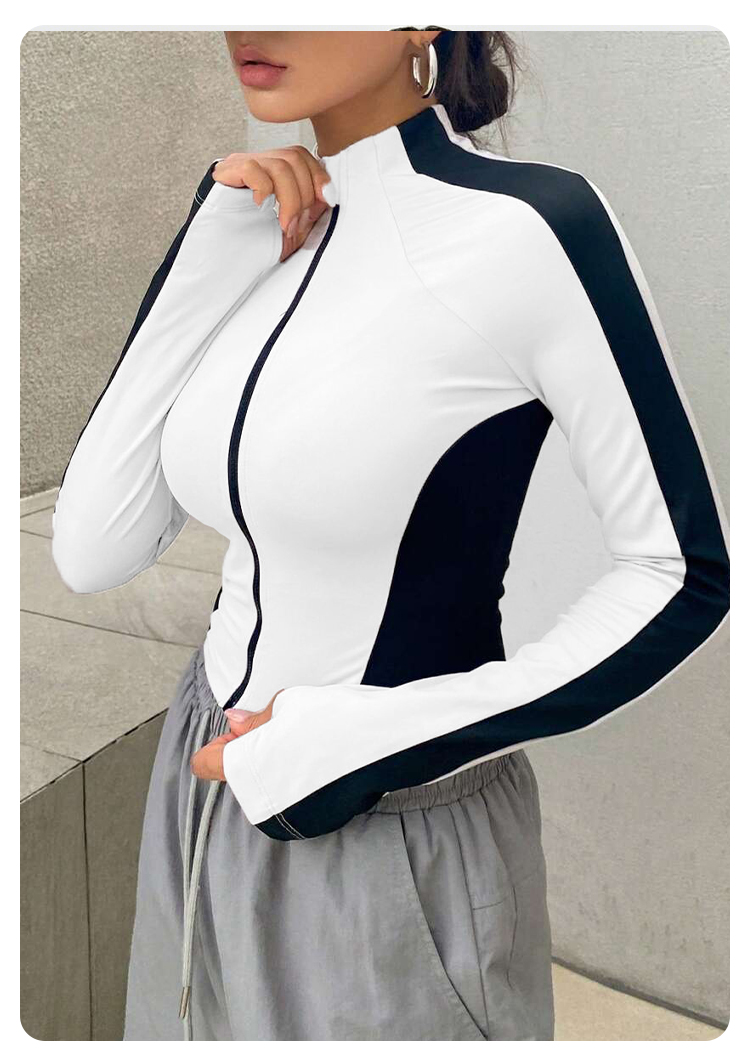 Yoga Clothes Stand Up Collar J - Summer Clothing Essentials 评论和价格