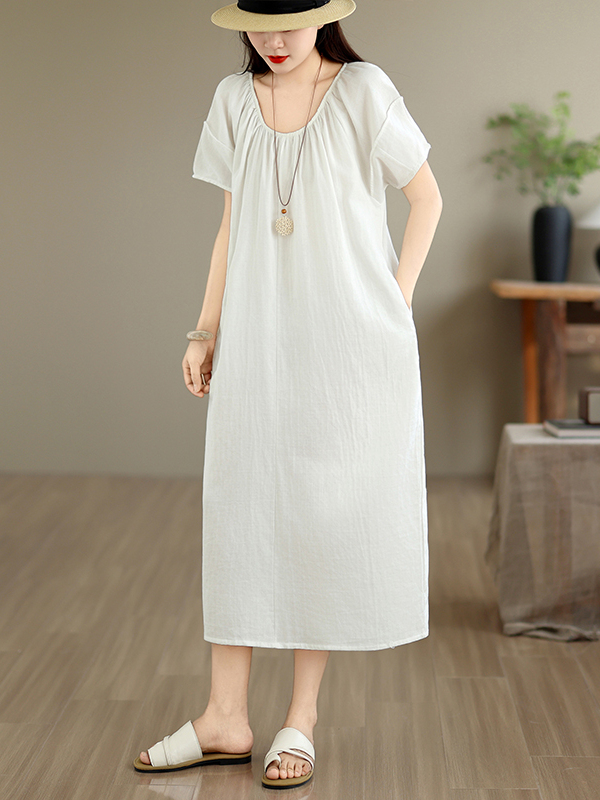 Summer New Casual Cotton Dress - Summer Clothing Outlet 评论和价格