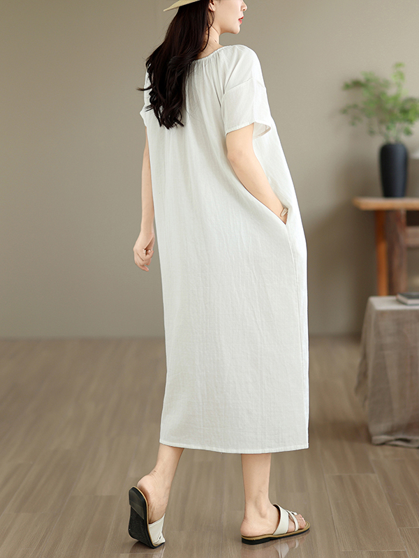 Summer New Casual Cotton Dress - Summer Clothing Outlet 评论和价格