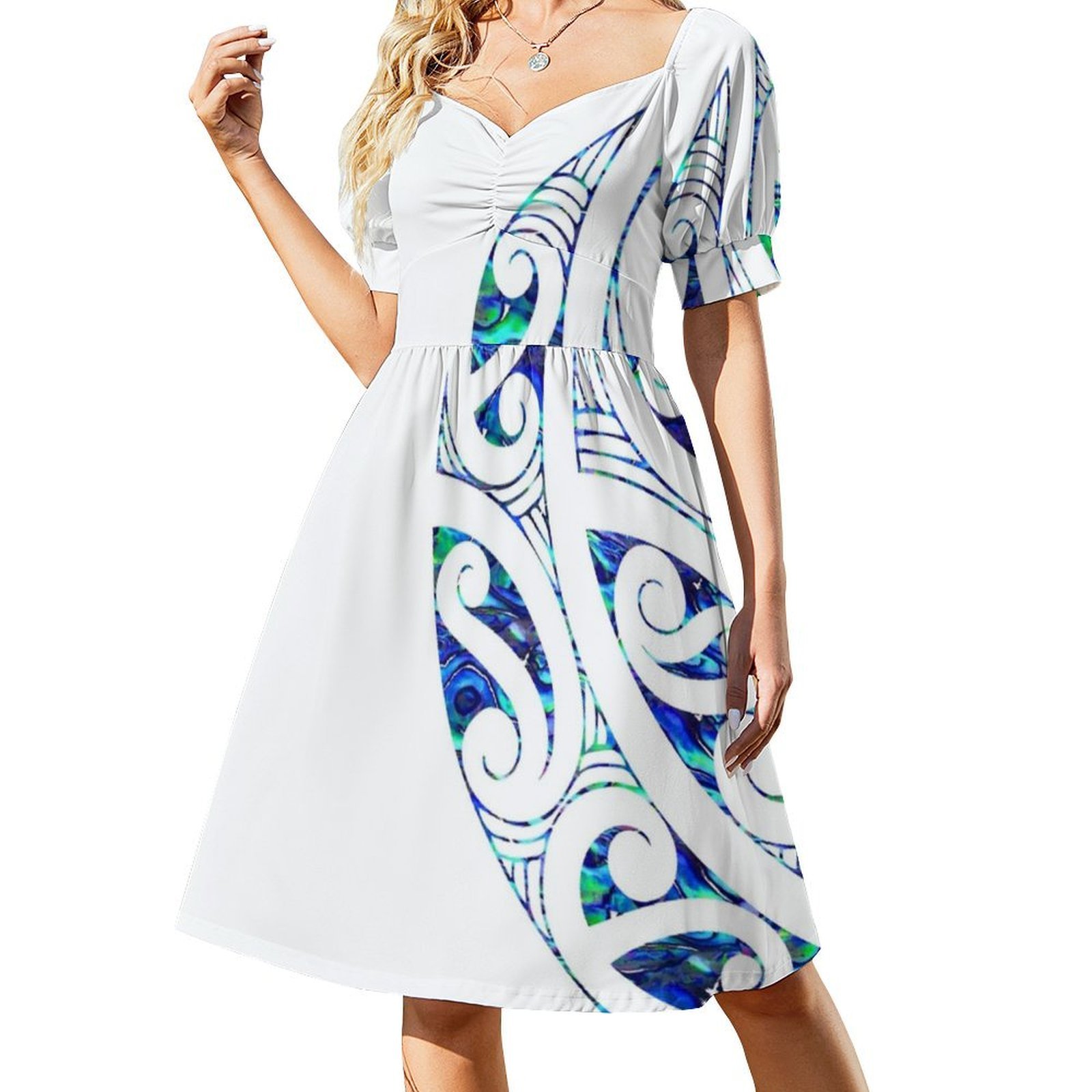 New Zealand Māori Paua Koru Tr - Summer Clothing Nz 评论和价格
