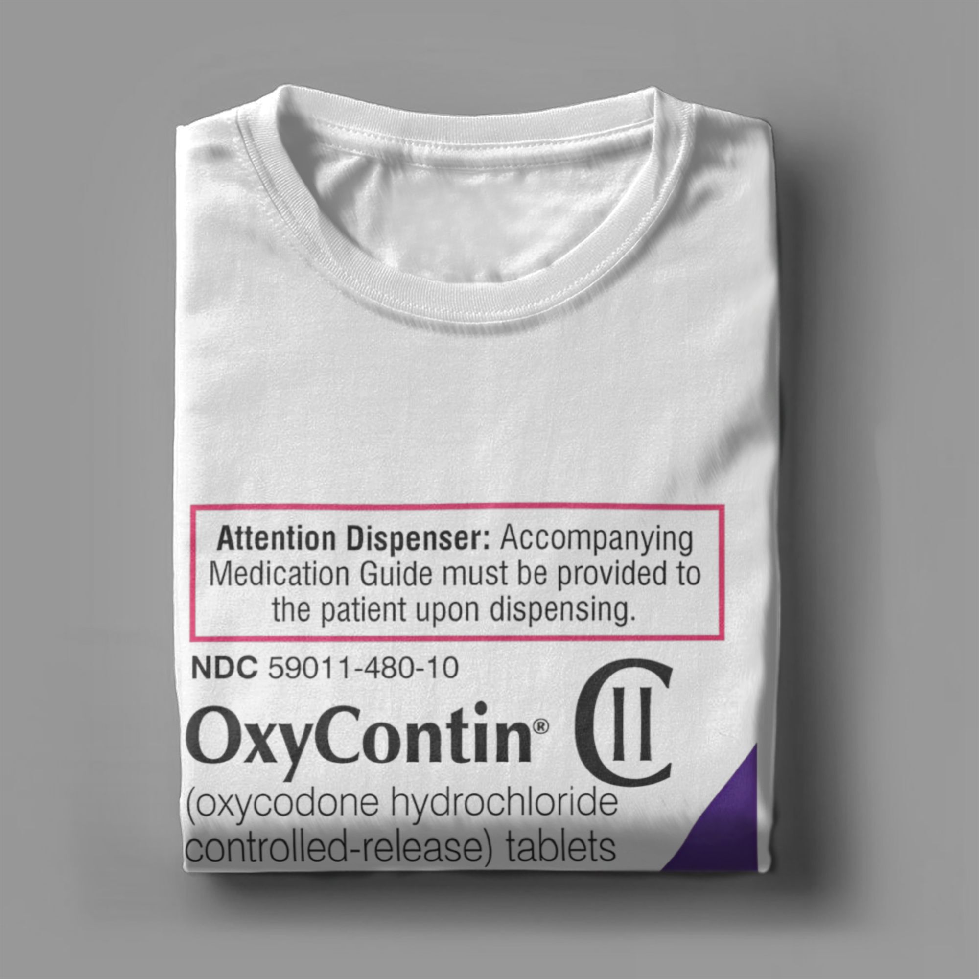 Oxycontin 80mg Label Men's T S - Summer Clothing Label 评论和价格