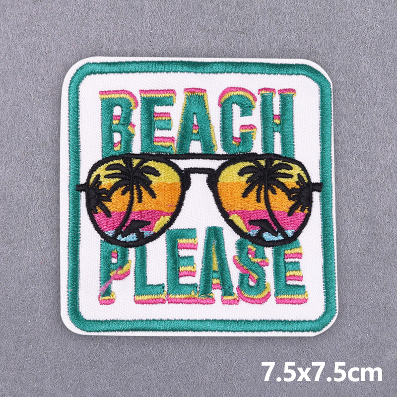 5PCS Play Ball Embroidered Pat - Summer Clothing Vibes 评论和价格