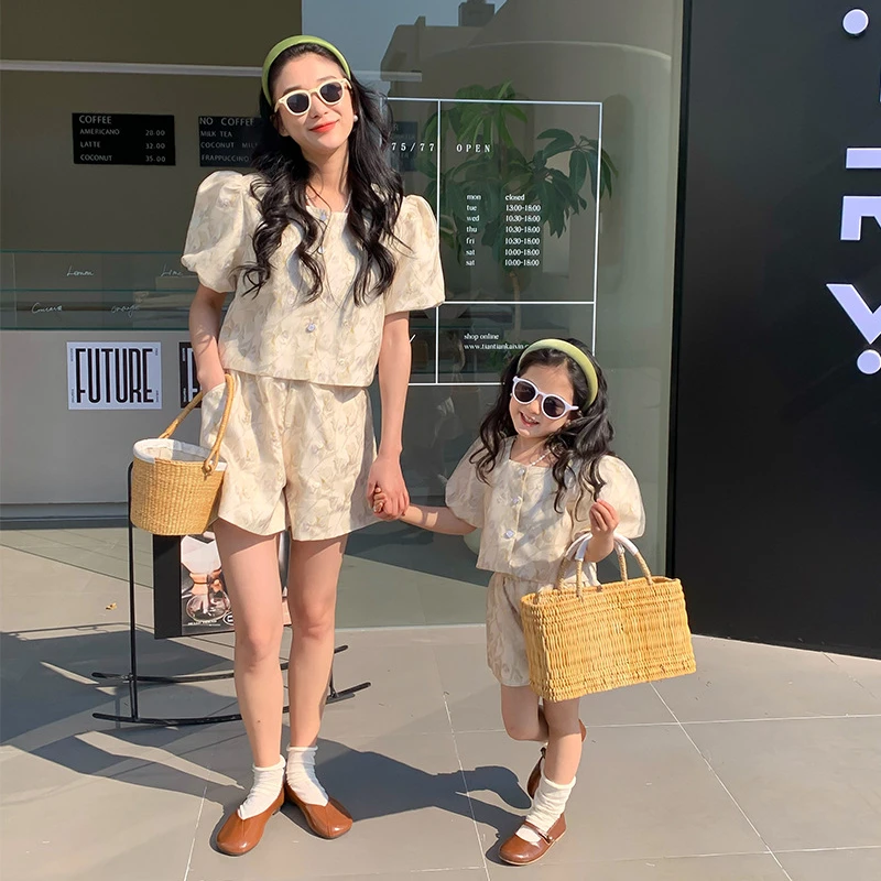 Mom and Daughter Equal Sets Cl - Summer Clothing Baby Girl 评论和价格