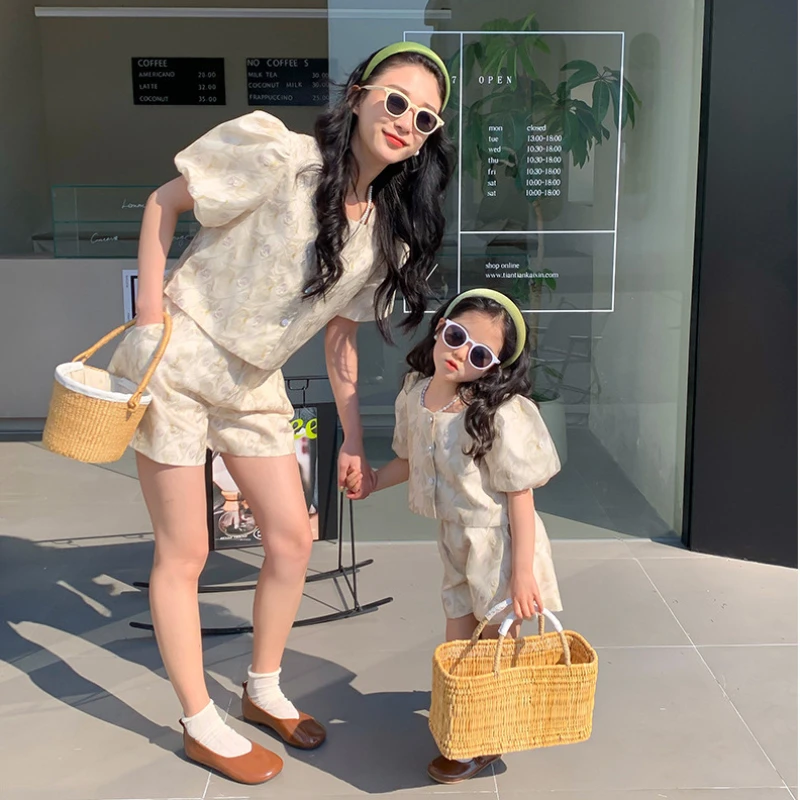Mom and Daughter Equal Sets Cl - Summer Clothing Baby Girl 评论和价格