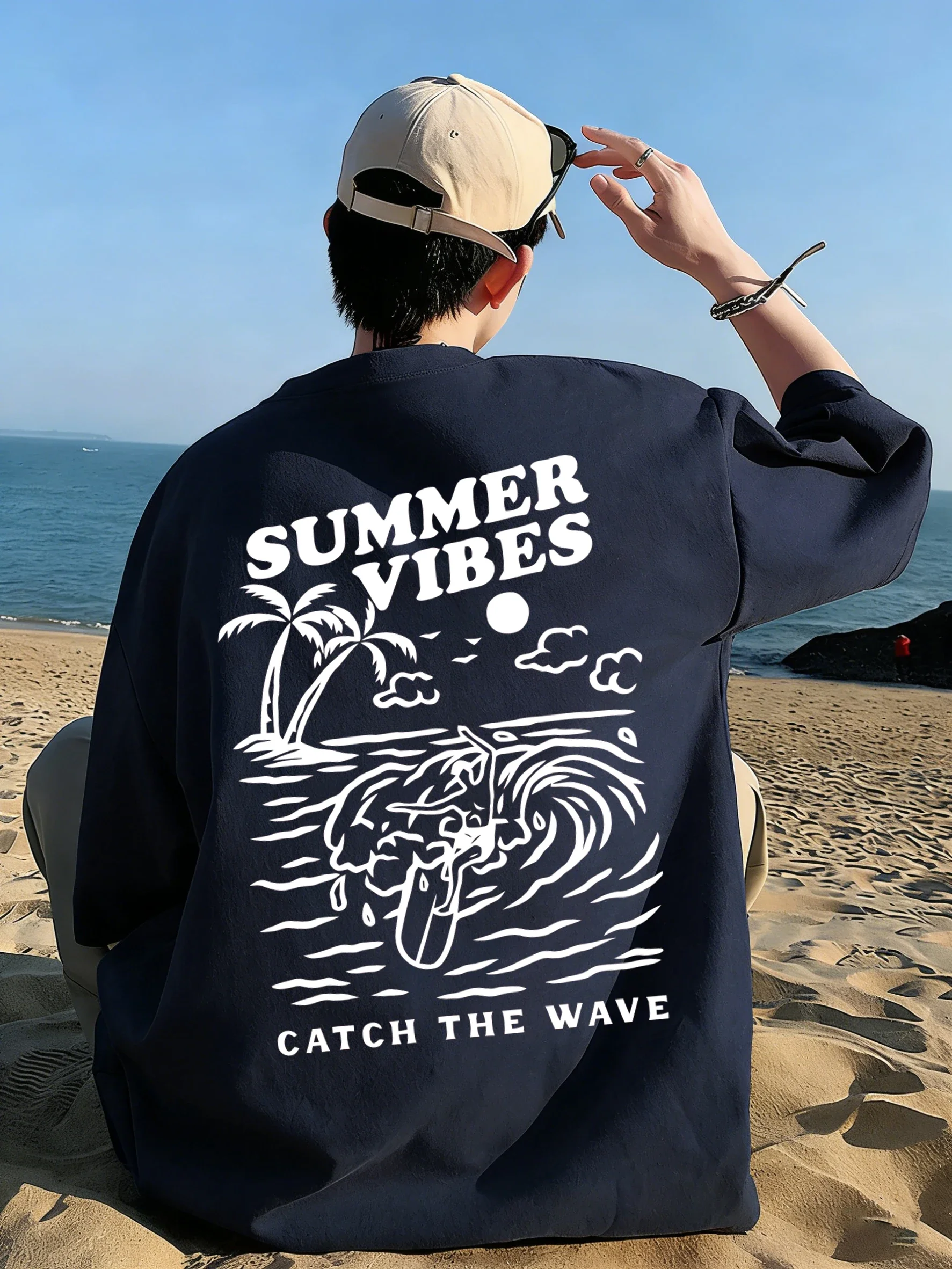 Summer Vibes Catch The Wave T- - Summer Clothing Vibes 评论和价格