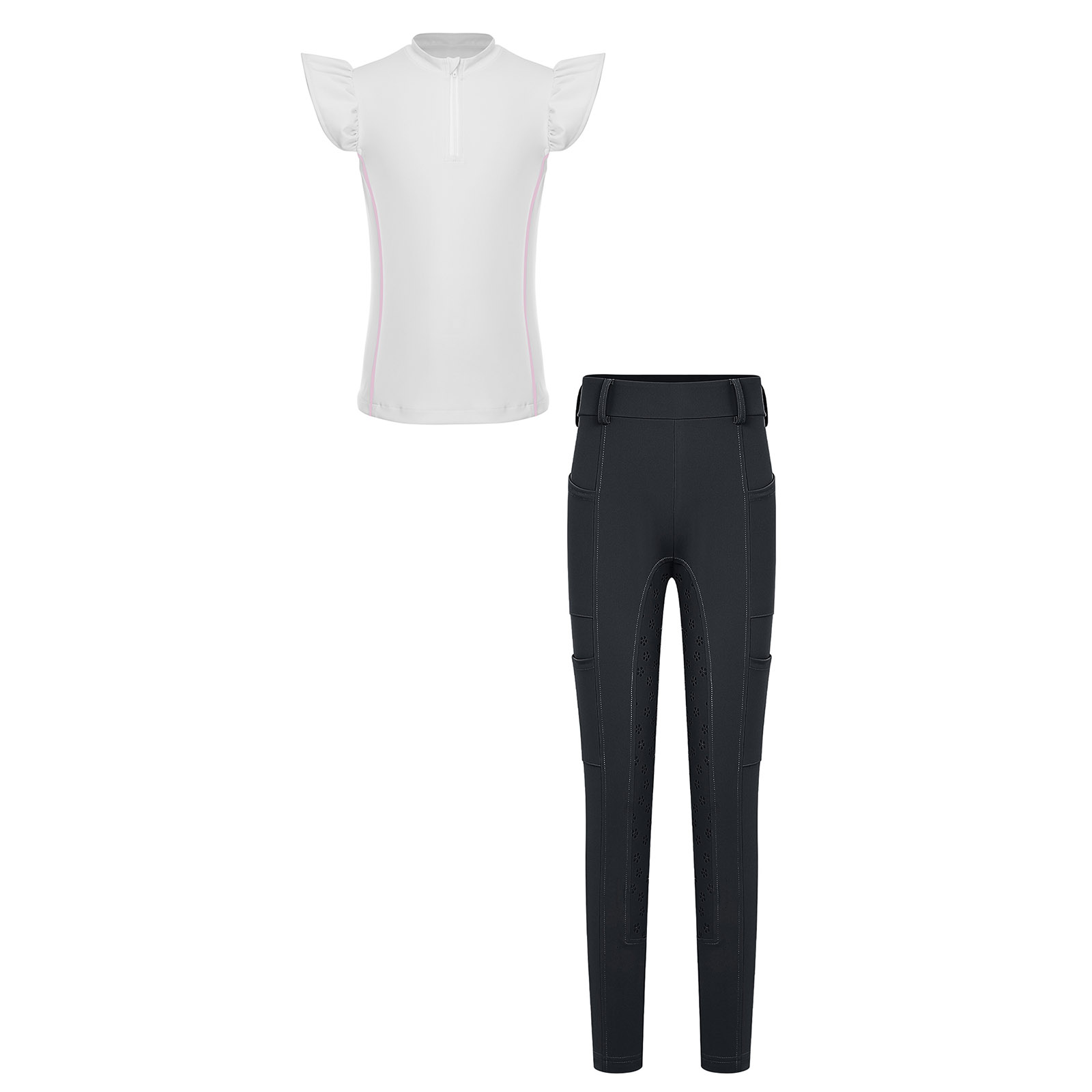 Kids Girls Horse Riding Sports - Summer Equestrian Clothing 评论和价格