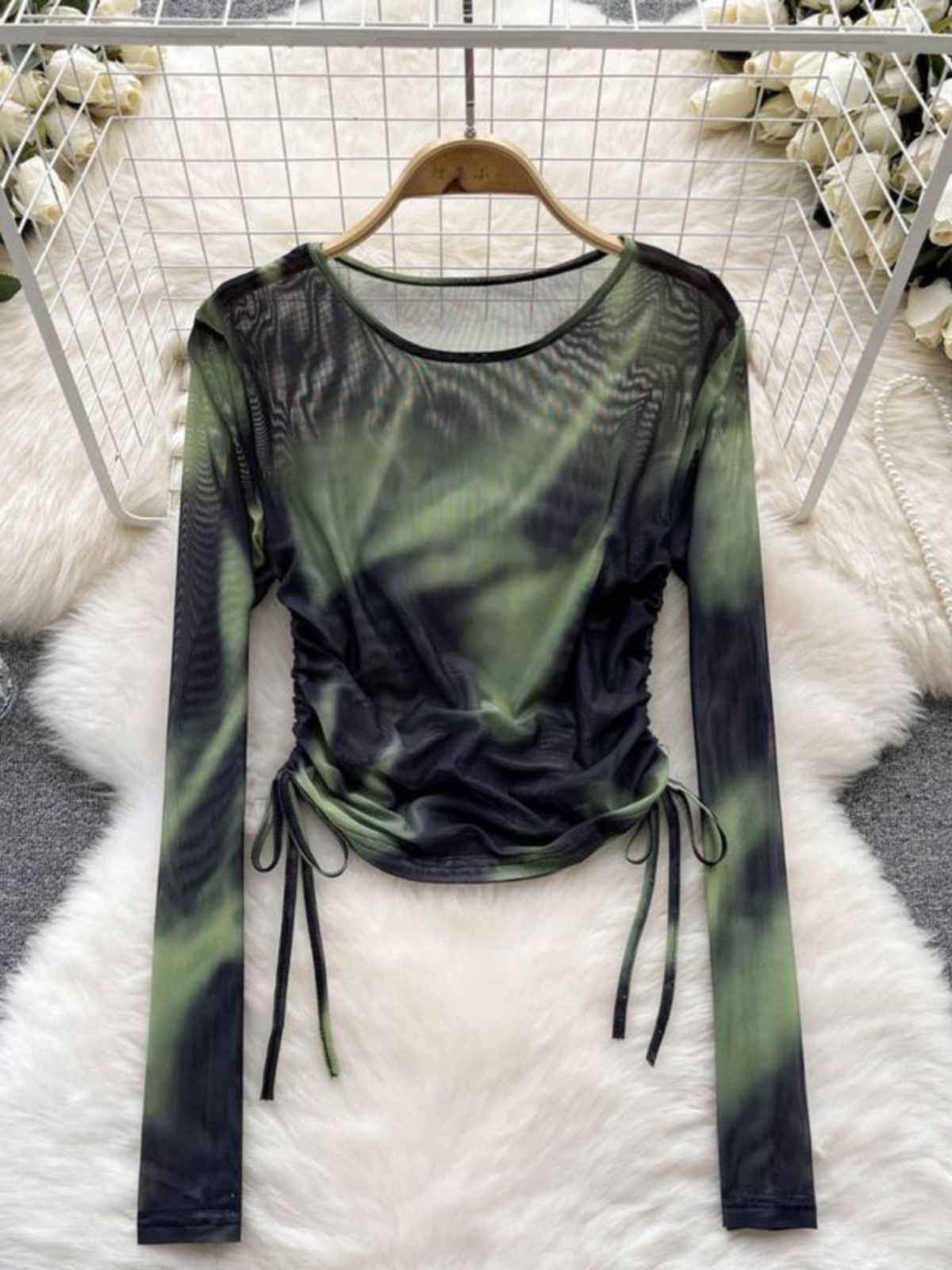Retro Tie Dye Me Rope round Ne - Summer Clothing Label 评论和价格