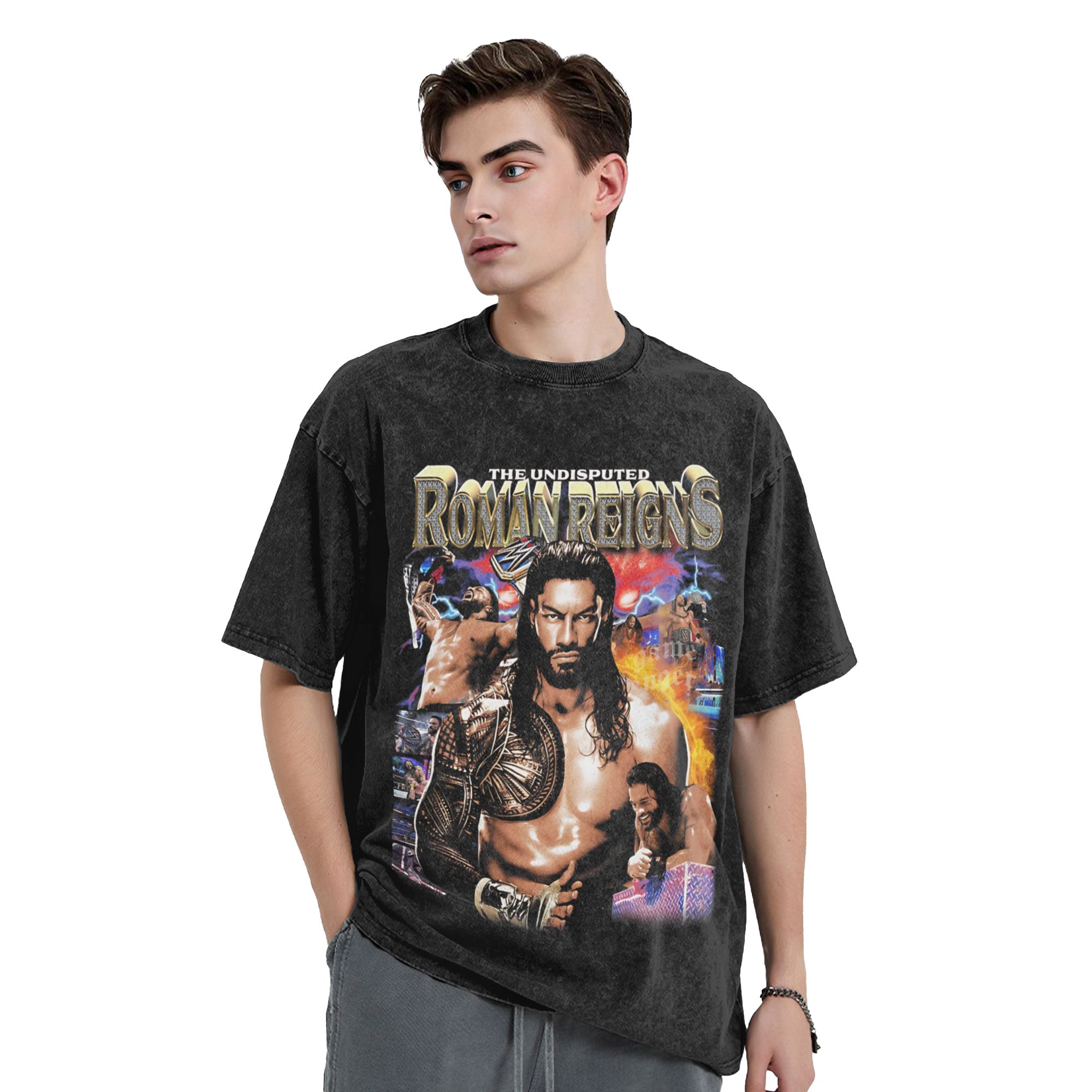 Harajuku Roman Reigns   Cute L - Summer Reign Clothing 评论和价格