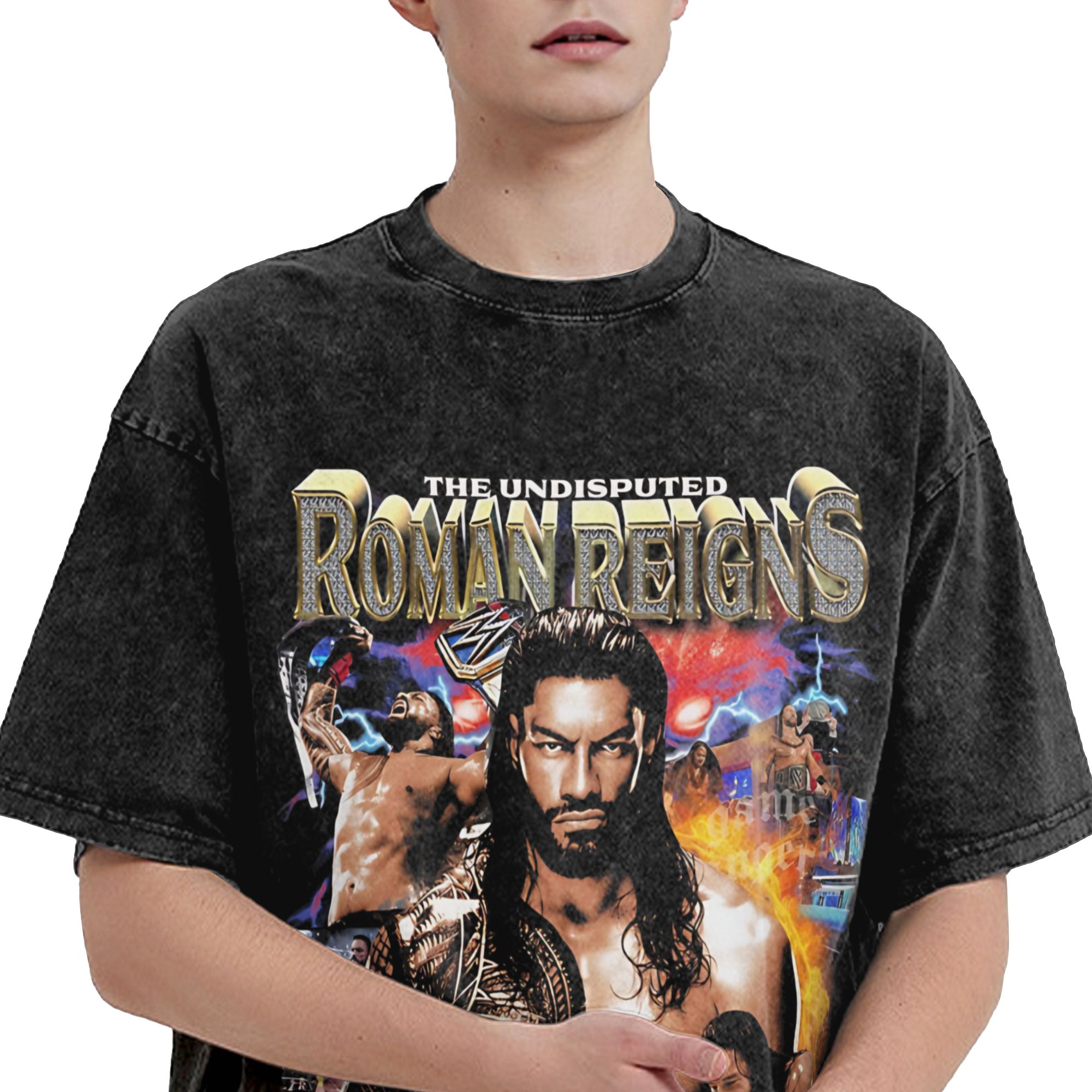 Harajuku Roman Reigns   Cute L - Summer Reign Clothing 评论和价格