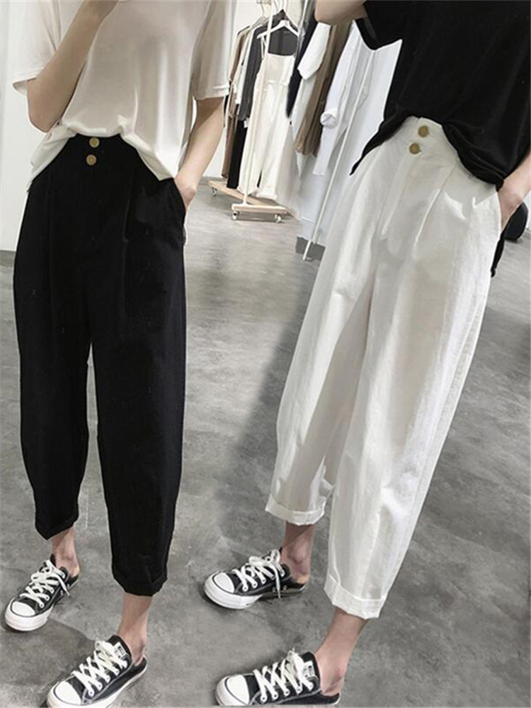 High Waist Slimming Casual Har - Summer Clothing Label 评论和价格