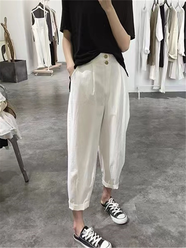 High Waist Slimming Casual Har - Summer Clothing Label 评论和价格