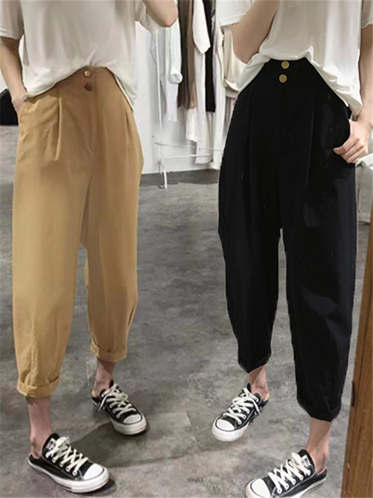 High Waist Slimming Casual Har - Summer Clothing Label 评论和价格