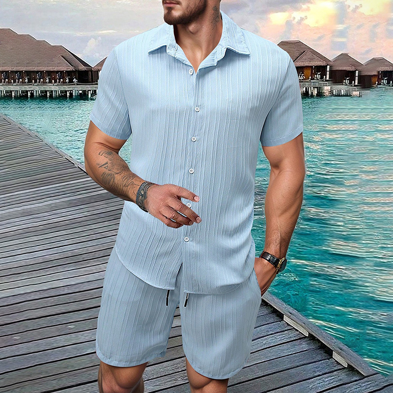 2026 New Men Vertical Wrinkle  - Summer Clothing Essentials 评论和价格