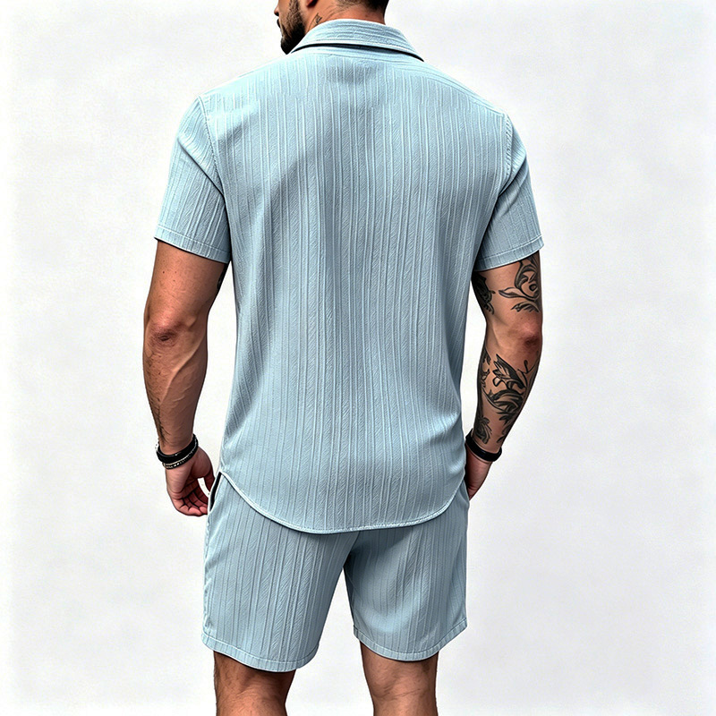 2026 New Men Vertical Wrinkle  - Summer Clothing Essentials 评论和价格