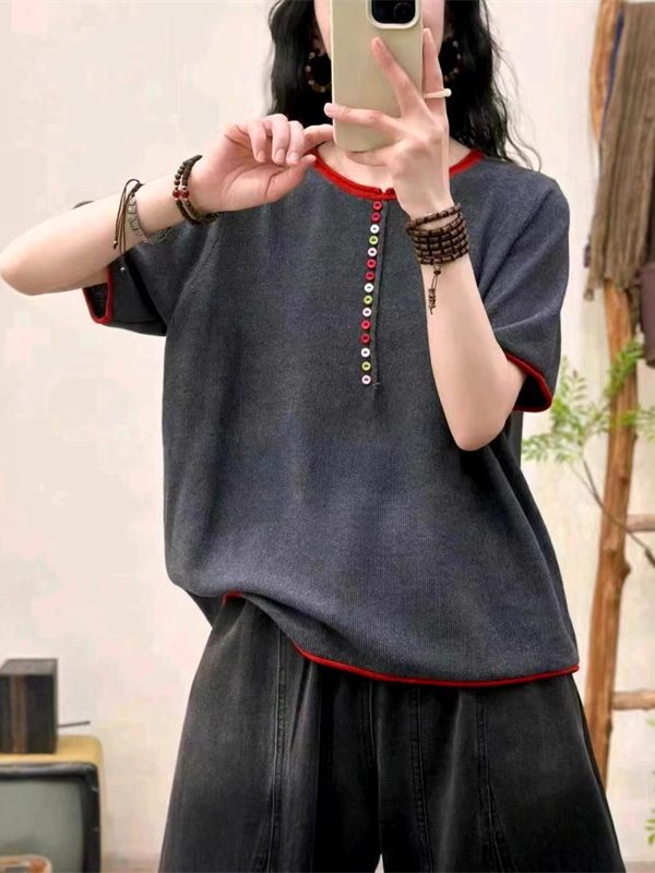Summer New Style Commute Knitt - Summer Clothing Label 评论和价格