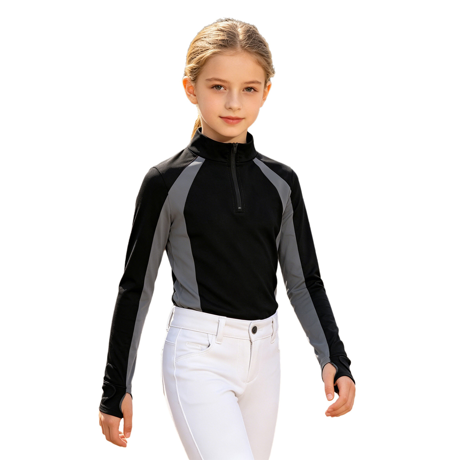 Kids Girls Equestrian Horse Ri - Summer Equestrian Clothing 评论和价格