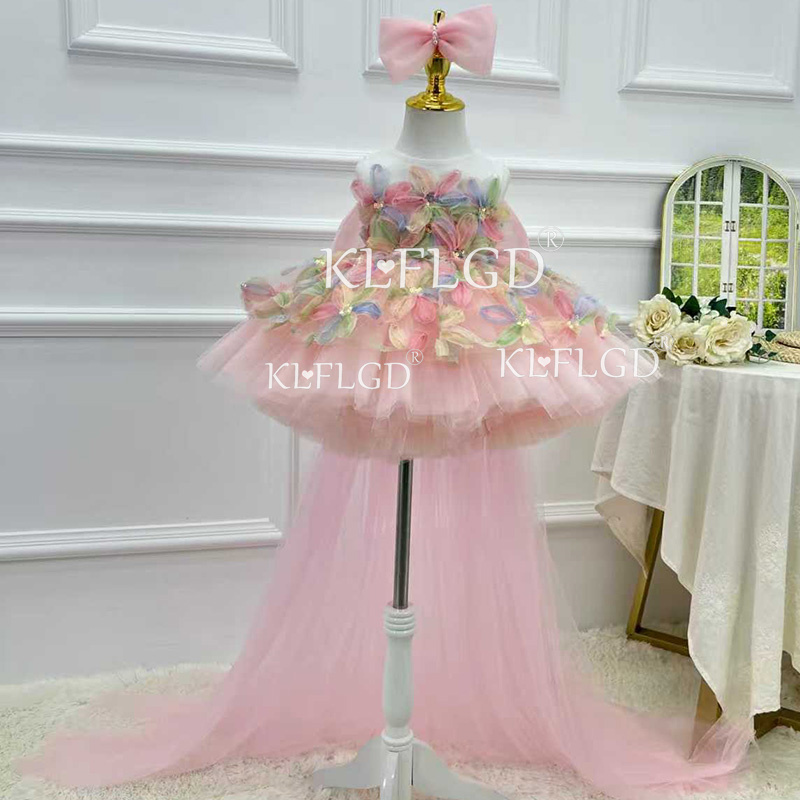 KLFLGD Elegant Turquoise Flowe - Summer Clothing Baby Girl 评论和价格